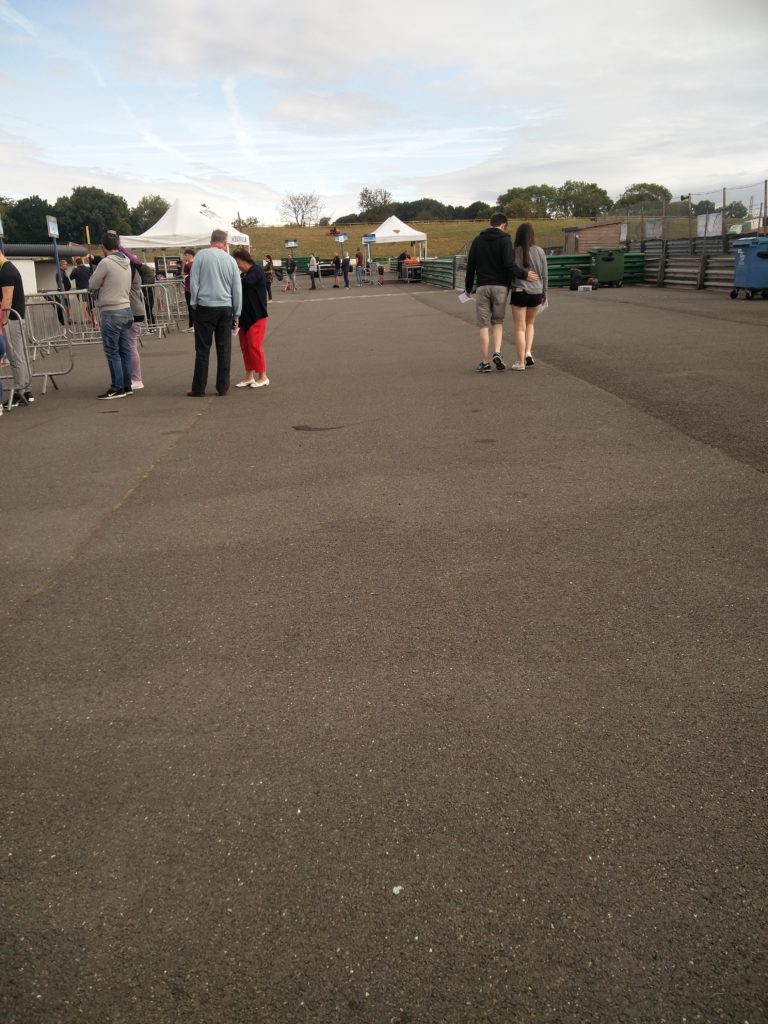 Me queueing up for the introduction laps