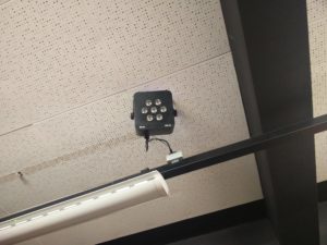 A "fancy" light in the Drama Studio