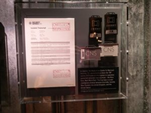 A variety of identification badges and telephone transcripts from "Spectre"