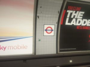 The London Euston underground sign