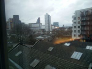 The same view out of the window, but from a different floor